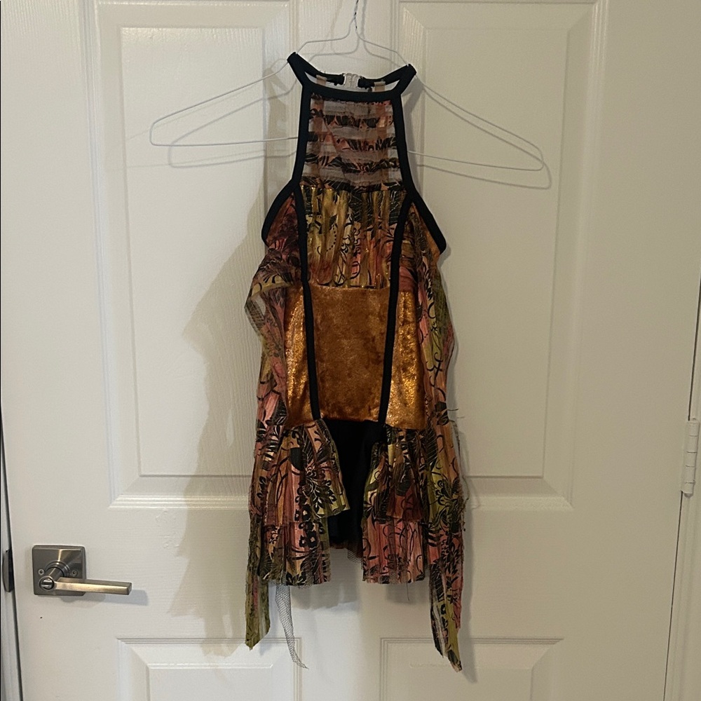 Kids Halloween Costume with Gold and Black Accents